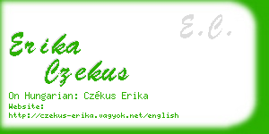 erika czekus business card