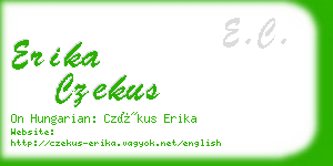 erika czekus business card